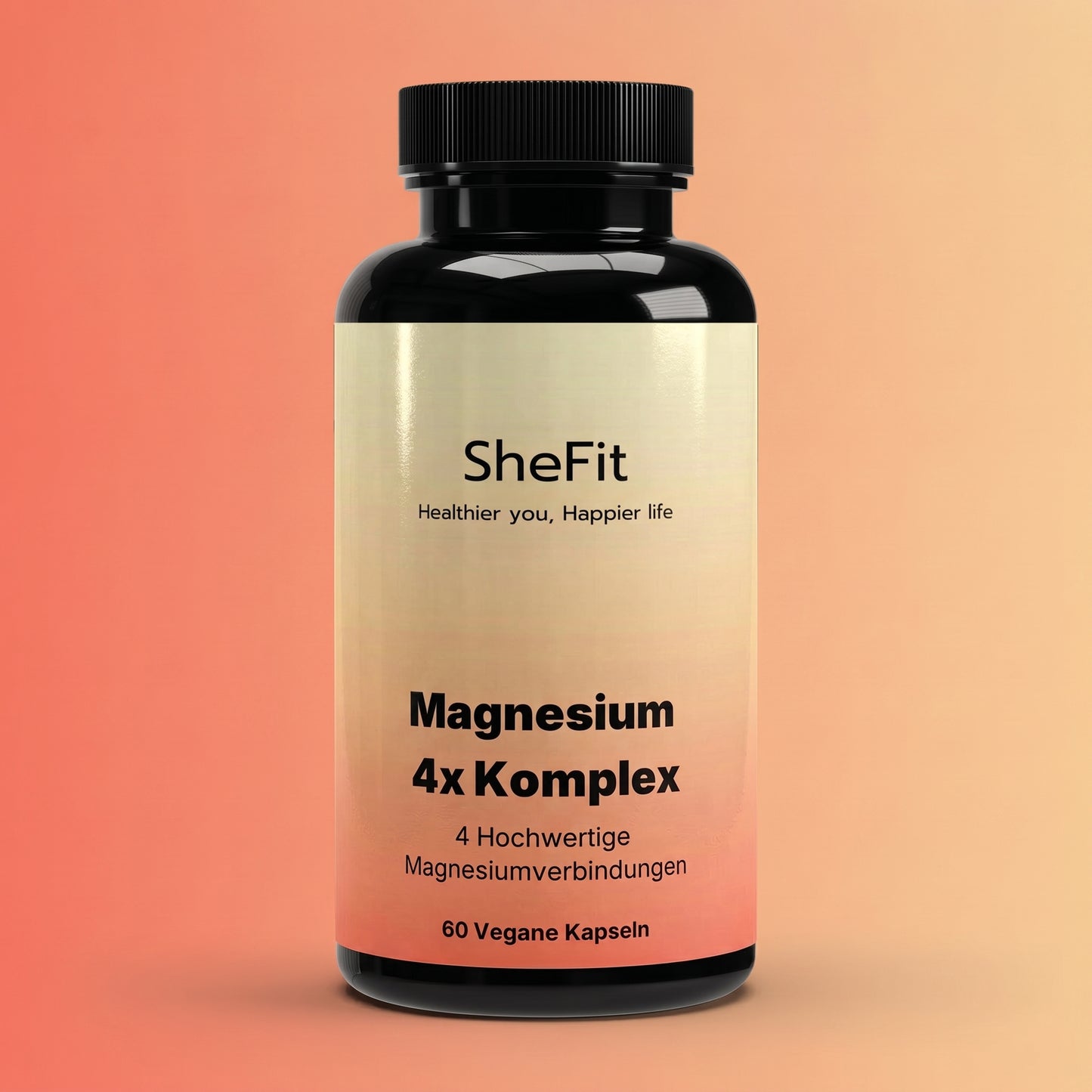 Magnesium 4 Fach Komplex - 60 vegane Tabletten