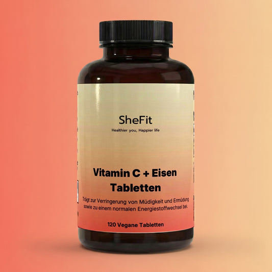 Eisen + Vitamin C - 120 vegane Tabletten