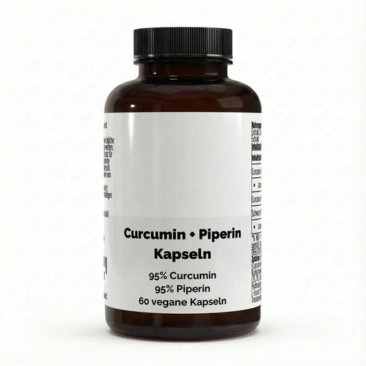 Curcuma (95% Curcumin) + Piperin - 60 vegane Kapseln