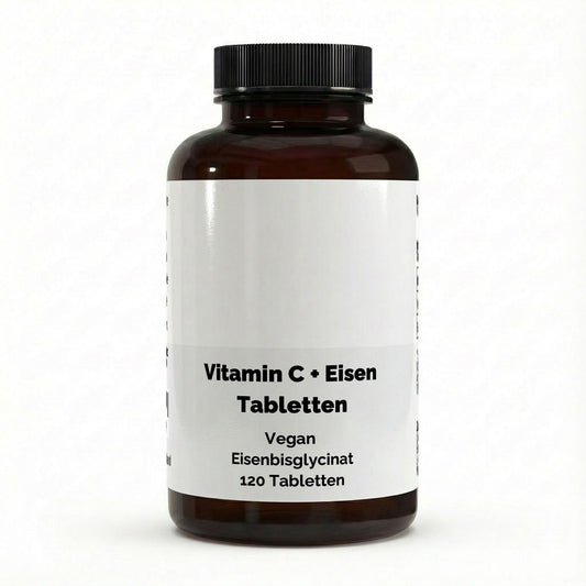 Eisen + Vitamin C - 120 vegane Tabletten
