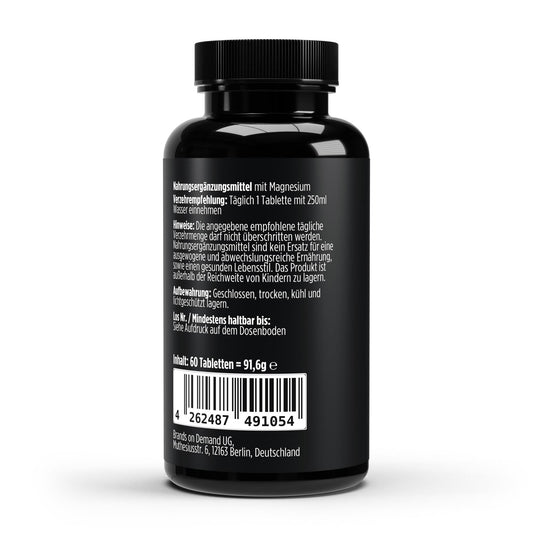 Magnesium 4 Fach Komplex - 60 vegane Tabletten